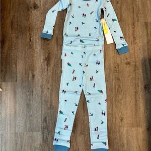Summersalt NWT Blue Pajama Set with Colorful Figures